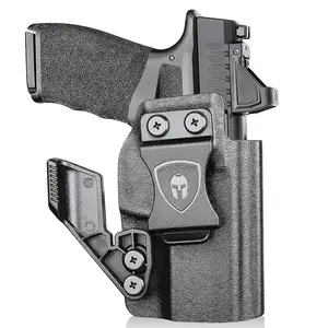 WARRIORLAND IWB Kydex Holster Optic Cut & Claw Compatible with Springfield Hellcat Pro, Inside Waistband Conceal Carry, Adj. Cant and Retention, Right Hand Defense Tactical Equipment
