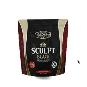 Cafe Divina Sculpt Black Premium Coffee Infused with Reishi 0g Sugar 75mg Caffeine