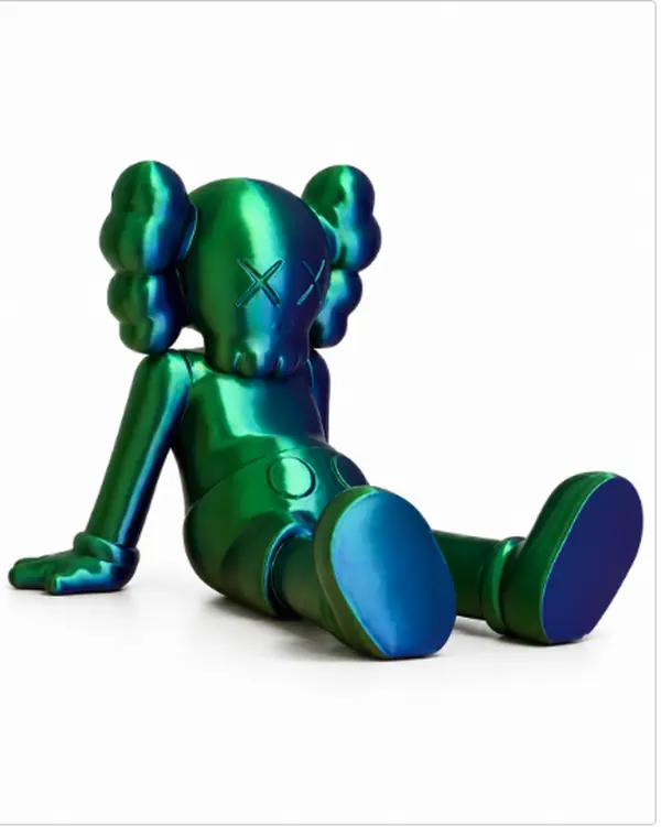 3D Printed Modern Art Figure-Inspired Seated Statue, Reflective Metallic Home Decor Decoration, Lightweight Aesthetic Room Decor Gift for Gaming Rooms Home Supplies