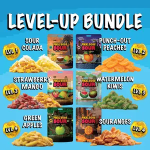 Final Boss Sour - Level-Up Bundle Variety Pack (6-Pack) | Real Dried Fruit | Fruit Snack Coconut Watermelon Final Boss Sour - Level-Up Bundle Variety Pack (6-Pack) | Real Dried Fruit | Fruit Snack Coconut Watermelon