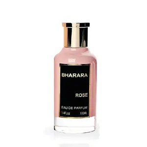 Bharara Rose Women's EDP (3.4 oz) - Elegant, Jasmine-Themed, Juicy, Floral, Fruit-Flavored Women's Fragrance with Bergamot, Lychee, Pear, Turkish Rose, Jasmine, Peony, Woody Notes, Amber, Vanilla, Elegant Women's Fragrance