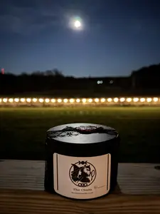 The Chain 12oz Soy Candle in Black Reusable Tin from Book One of The Chain Trilogy Howls in The Dark Eco-Friendly Hand-Poured Wax for Cozy Ambiance