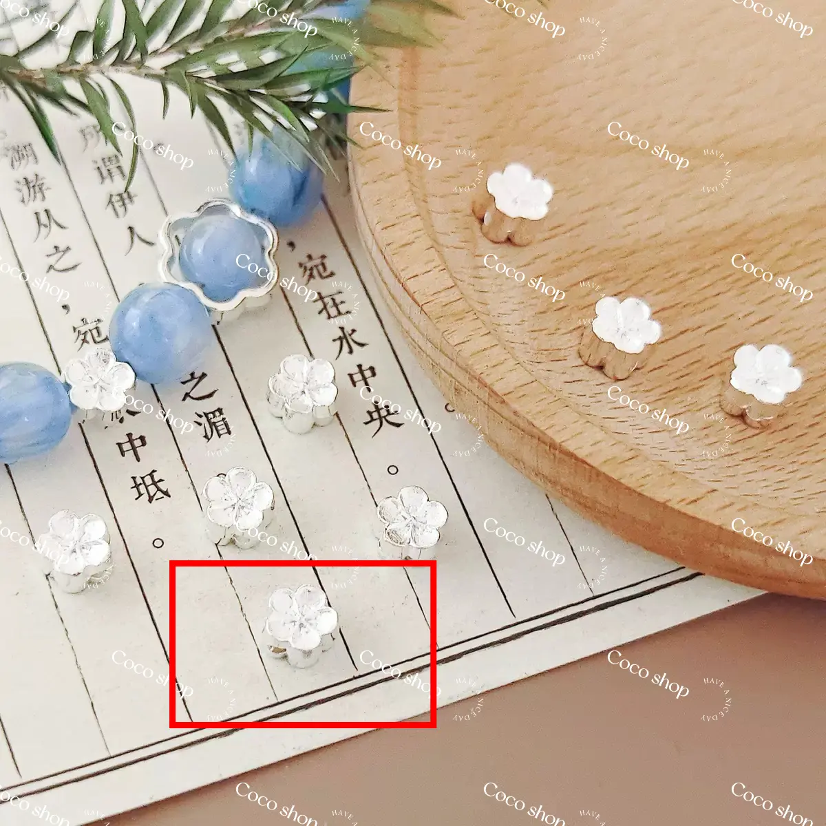 Silver Flower Spacer