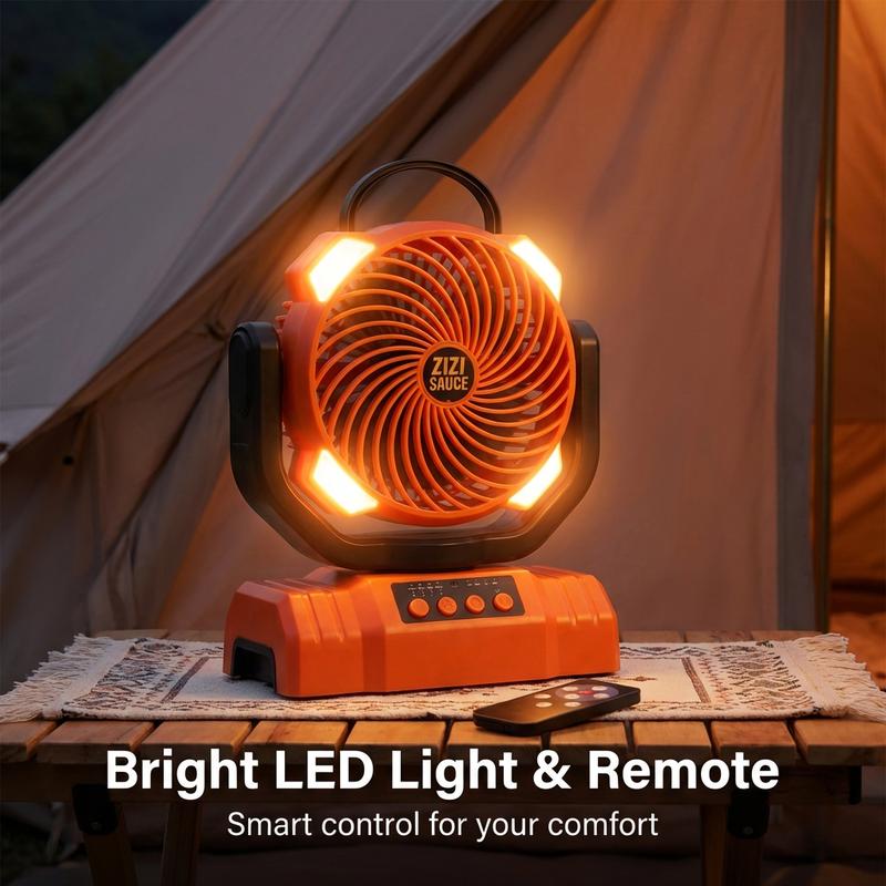 Portable Rechargeable Fan - 8.7-Inch Camping Fan for Outdoort, 10000mAh(58Hrs) Battery Operated Fan for Camping, Auto Oscillation Timing Fans with Remote/Light, ,Outdoor Rechargeable Fan,Operated Camping Battery Powered Fan with Hook&Bright LED Light Portable Rechargeable Fan - 8.7-Inch Camping Fan for Outdoort, 10000mAh(58Hrs) Battery Operated Fan for Camping, Auto Oscillation Timing Fans with Remote/Light, ,Outdoor Rechargeable Fan,Operated Camping Battery Powered Fan with Hook&Bright LED Light