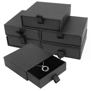 Jewelry Gift Box Set, 5-Pack Cardboard Boxes for Necklaces Rings Earrings, Small Jewelry Display Cases, Ideal for Wedding Engagement Festivals