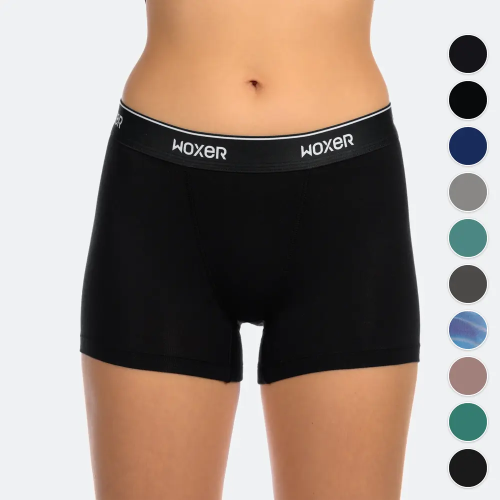 Women's 3" Boxer Briefs Underwear - Breathable, Lightweight Fabric, No-Dig Comfort, Stay-Put Fit, Tag-Free Label, Sensory-Friendly Boxers