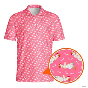 Funny Choking The Chicken Pattern Men's Bogey Bros Polo Golf Polo Shirt Masters Golf Tops Masters Tournament Shirt 2026 GPA Championship Performance Outdoors Sport Shirt, Ideal Gift for Him Husband Dad