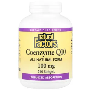 Natural Factors Coenzyme Q10, 100 mg, 240 Softgels