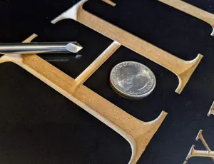 Ultra-Clean Cutting 90 Degree V-Bit for CNC Routers, 1/4 Shank