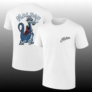 Malbon Bermuda Dragon Golf T-Shirt, Cartoon Dragon Smoking Graphic Tee, Island Vibes Streetwear Shirt for Men Women Unique Golf Lifestyle Trend Viral Outfit 2026