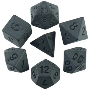 7 Piece Polyhedral Dice Set for Rpg D&d Accessories Board Games Math Role-Playing Game Supplies, Durable High-Quality Gaming Dice Kit