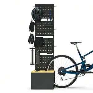 Bicycle Parking Box 4-in-1: Bike Rack, Storage Box, Shoe Bench & Organizer Shelf - For Garage, Entryway, Balcony - Space Saving Design with Large Storage Capacity (US Power Plug Black)
