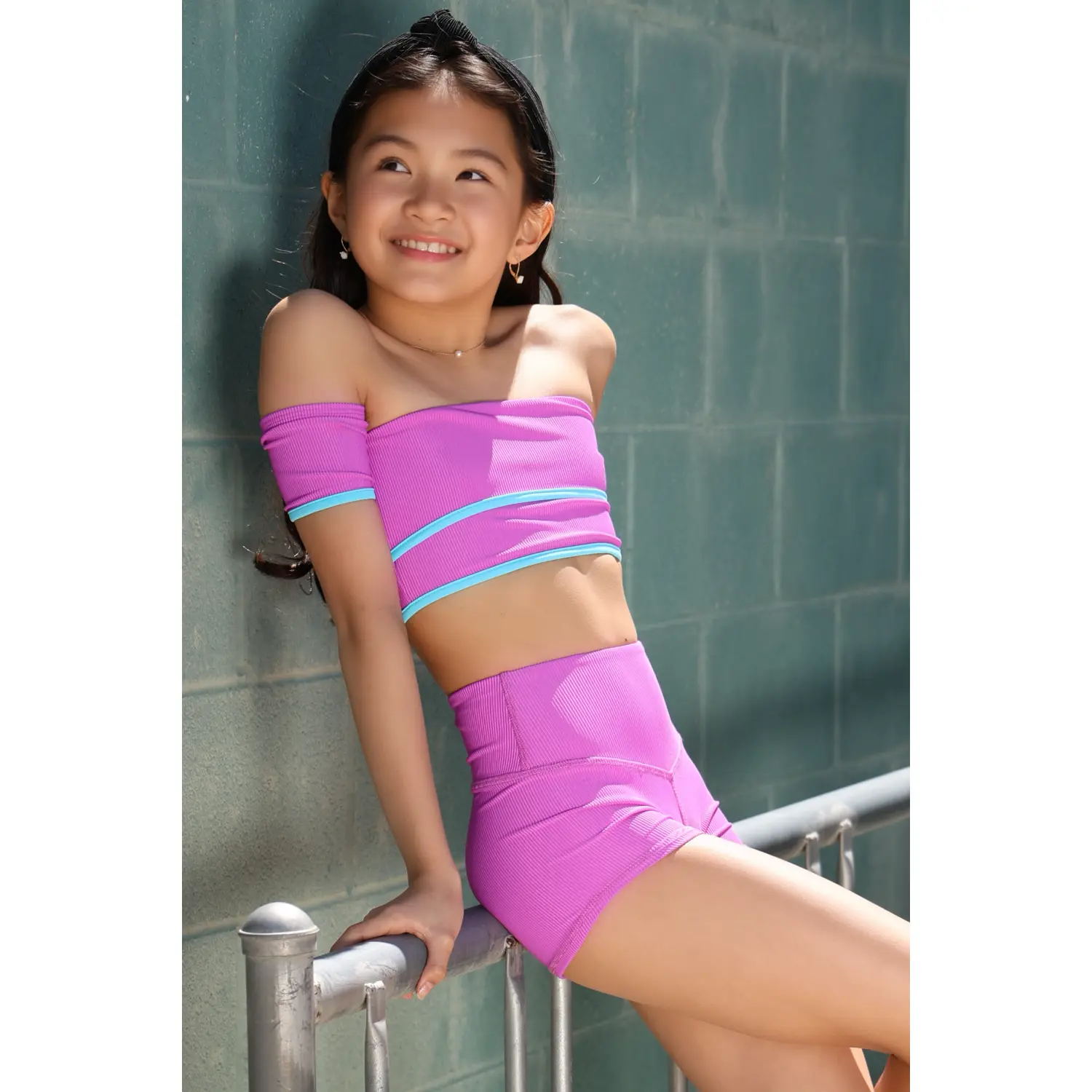Mimi Ribbed Crop Top - Confetti - FINAL SALE