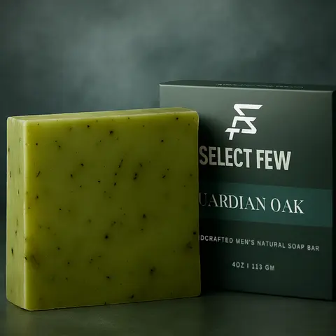 Guardian Oak Men’s Soap Bar – Handmade Soap with Oak, Cedar & Fresh Woods – Hydrating Formula with Aloe Vera & Natural Oils – Bold, Long-Lasting Scent