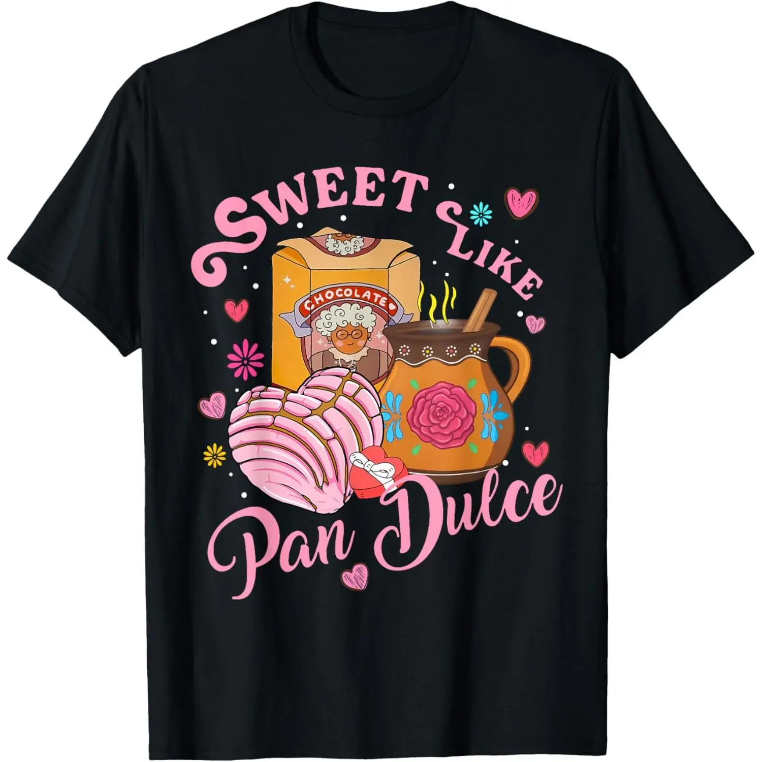 Casual 'Sweet Like Pan Dulce' T-Shirt in Soft 100% Cotton Fabric, Unisex Garment with a Relaxed Fit