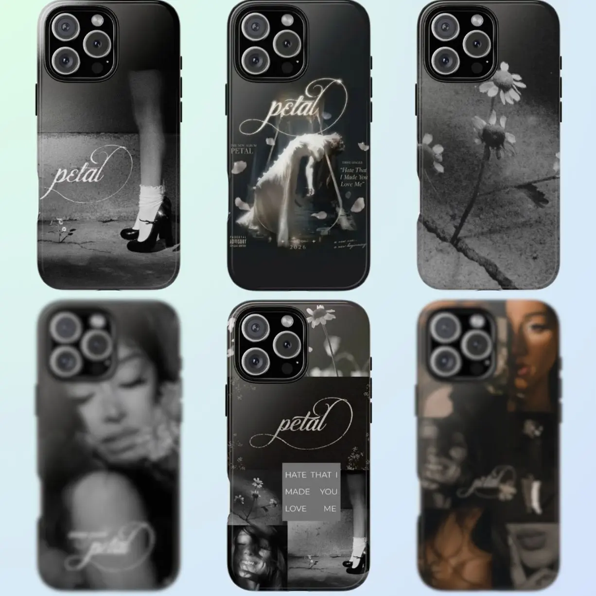 Petal New Album Phone Case Compatible with iPhone 11, 12, 13, 14, 15, 16, 17 & Samsung S22 S23 S24 S25 S26 – check our available sizes
