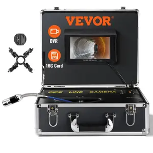 VEVOR Sewer Camera, 66 ft/20 m, 7 Screen Pipeline Inspection Camera with DVR Function, Waterproof IP68 Camera, 12 pcs Adjustable LED, with a 16 GB SD Card for Sewer Line, Duct Drain Pipe PlumbingVEVOR Super Brand Day