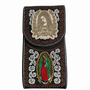 Western Leather/Embroidered Cellphone Belt Case, Funda de Cellular Vaquera