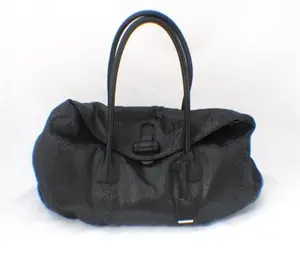 Pre-owned Jill Sander Snakeskin Exterior Shoulder Bags Black Python Shoulder Bag