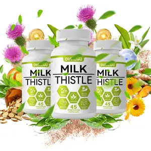 Liver Cleanse Detox Milk Thistle Supplement - Ginger Root, Choline & Dandelion Root | 45 Count | Digestion & Immune Health Herbal Liver Support