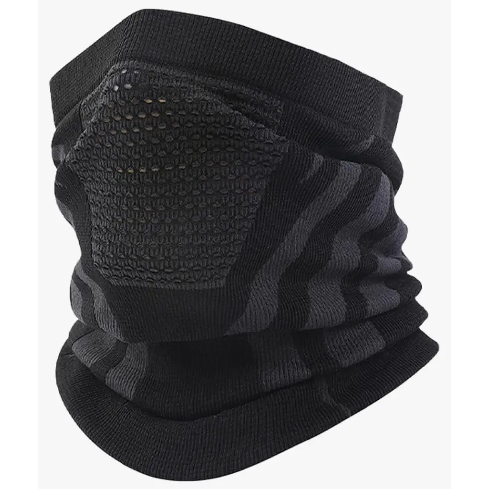 Unisex Colorblock & Solid Neck Gaiter - 1-Size/One Size Breathable Windproof Face Cover, Sporty Neck Warmer for Skiing, Biking, Outdoor Sports