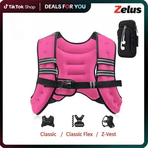【Jumpstart Sale】ZELUS Weighted Vests,Adjustable 6-30lbs,Weighted Vest Workout with Reflective Stripes&Adjustable Straps,Workout enhancer for Motivational Walking,Running,Rucking,Core&Posture Boost|Fitness Challenge,Fashion Fest Outdoorfun