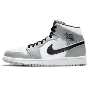 Jordan Air Jordan 1 Mid Light Smoke Grey Sneakers for Men with Synthetic Leather and Durability Trending Shoes, House White Official Shoes to Get / Maison Mihara Verifiable, with credentials and supporting global authentication