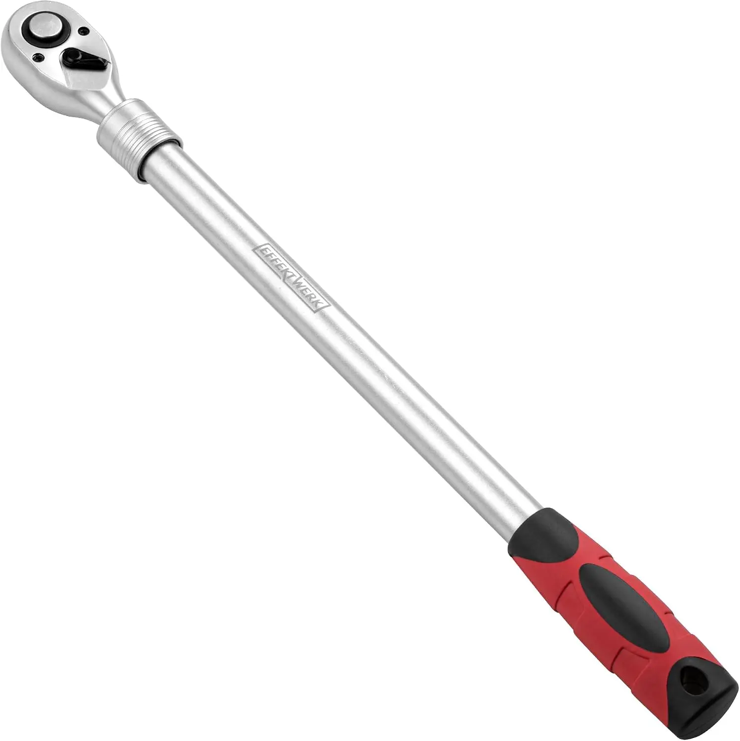 EFFEKTWERK - Telescopic Ratchet Wrench - 1/2 Inch Drive, 72 Teeth - Extendable Handle 18-24 Inches - With 6 Locking Positions - Heavy Duty Retractable Socket Wrench with Long Handle - Torque 660 Nm