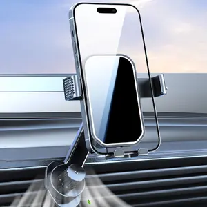 Car Phone Holder Mount 2024 Gravity Phone Mount Holder For Car Vent With Extention Long Arm Air Vent Clip Never Blocking Cell Phone Holder For Car Vent Compatible With iPhone 15 Pro Max 14 13 More