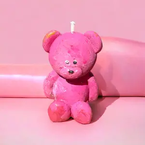Teddy bear candle