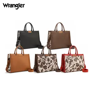 Wrangler Carry-All Large Laptop Tote Work Tote /Crossbody for Women Large Capacity Everyday Use Durable Commuter Purse Teacher,Doctor,Nurse