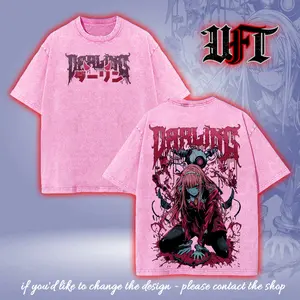 Darling in the franxx Zero Two 2 best waifu anime game movie 2 sided washed tshirt graphic tees tank top hoodie sweat shirt menswear