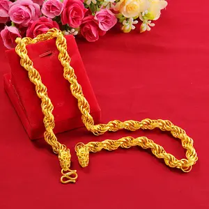 Hip Hop Chain Big Boss Chain Braided Faucet Necklace for Men & Women Cuban Link Design Bold Fashionable Jewelry Valentine's Day Gift for Him Her