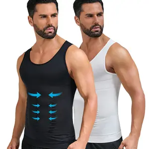 Men'S Vest Tank Top – Body Shaper with Tummy Control, Lightweight Shapewear for All Seasons Body Shaper