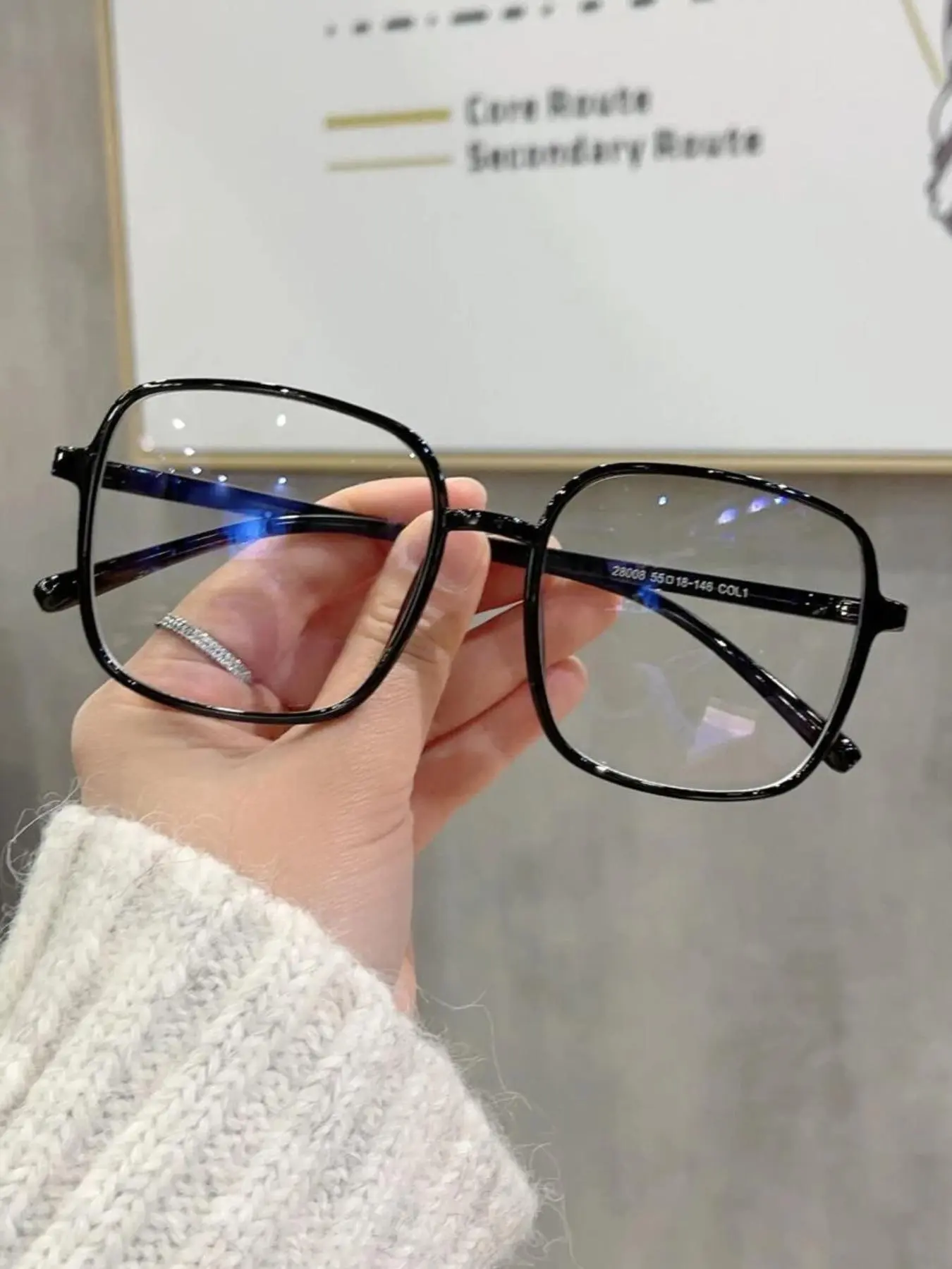 Simple Square Frame Eyeglasses, Basic Fashion Eyeglasses for Women & Men, Fashion Accessory Eyewear, Fashion Eyeglasses for Work, Daily Clothing Decor, Perfect for Student Daily Use, Stylish Square Frames