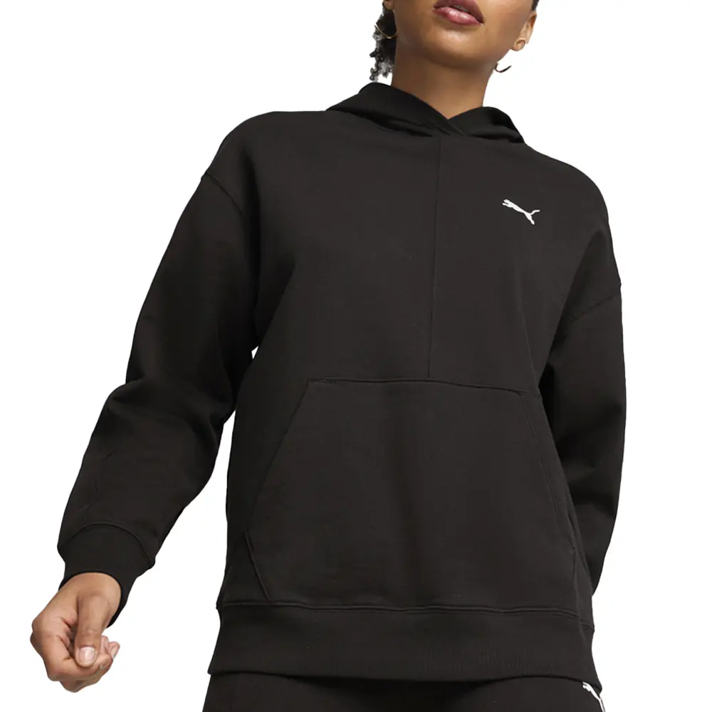 PUMA Womens Her Long Sleeve Hoodie Casual Outerwear Casual - Black