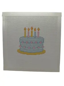 Birthday Cake Needlepoint Canvas