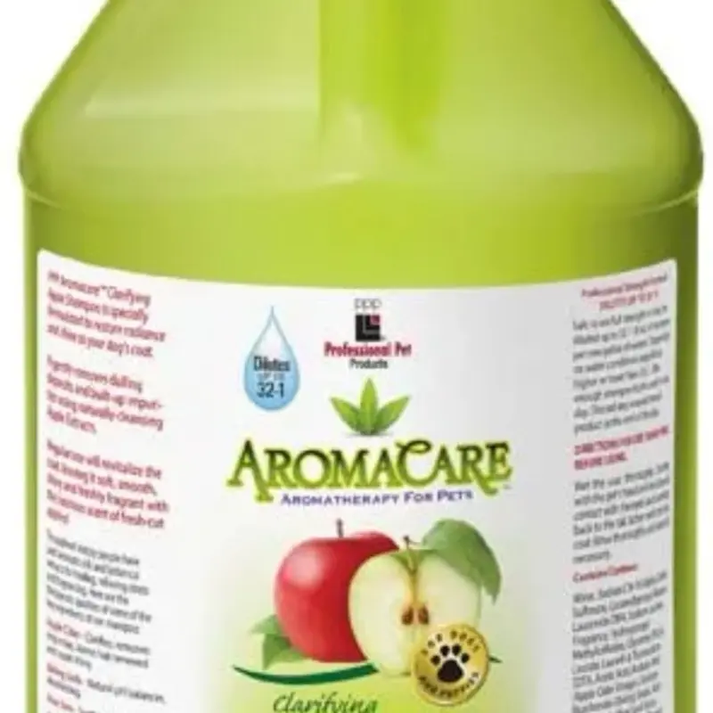 PPP AromaCare Clarifying Apple Shampoo for Dogs - Professional Formula for Radiant & Lustrous Coat - 1 Gallon Bottle