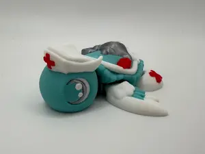 Nurse Turtle 3D Print | Cute Nurse Gift | Healthcare Worker Appreciation | Medical Desk Decor | Nurse Graduation Gift
