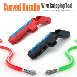 Multifunctional Precision Wire Stripper Tool, Ergonomic Bent Handle Design, Ideal for Electricians & DIY Projects, Hand Tools