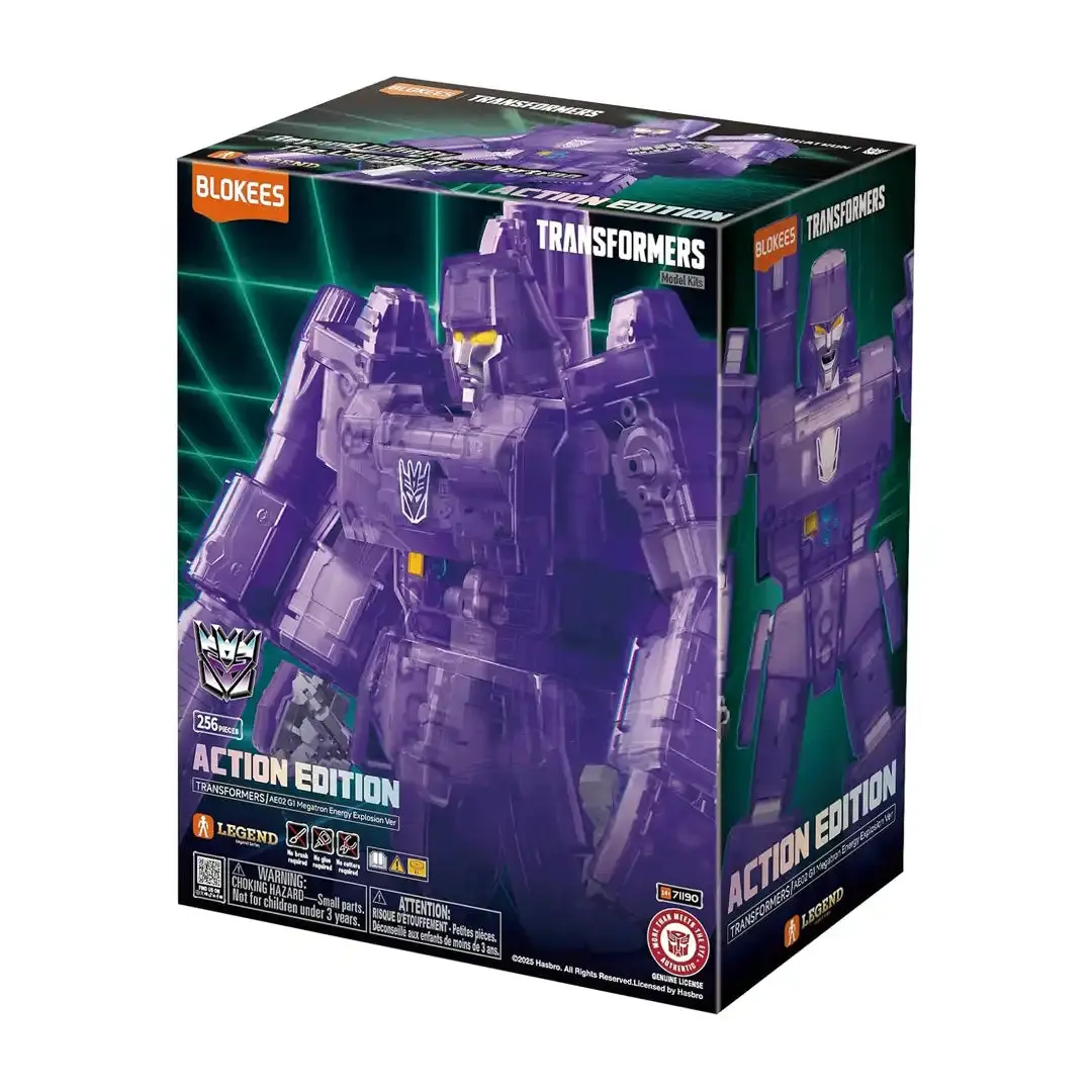 Blokees Transformers Action Edition Megatron Energy Explosion Model Kit, Built-Not-Bought Building Toy with Dynamic Battle Effect Parts, Collectible for Transformers Fans