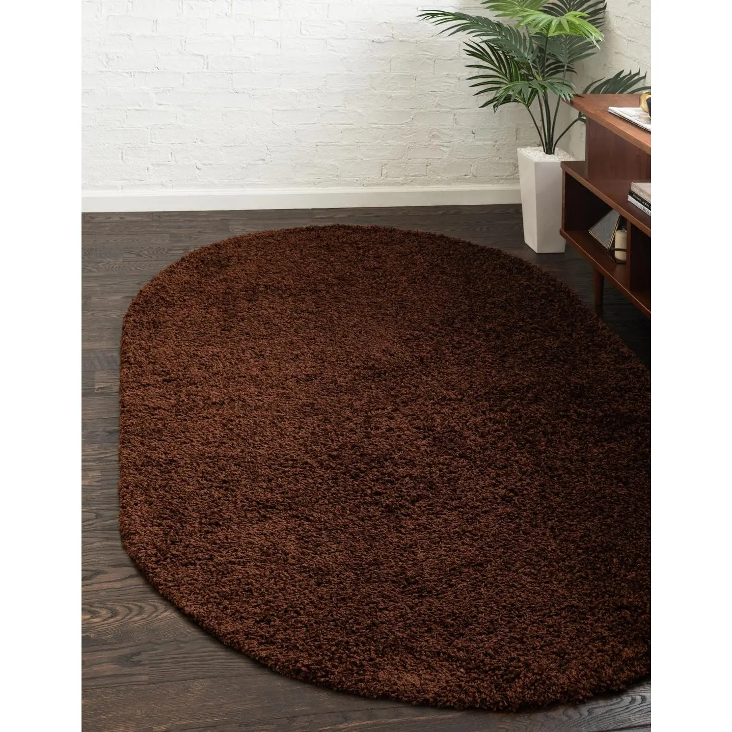 Chocolate Brown 3'  x  5' 3 Oval