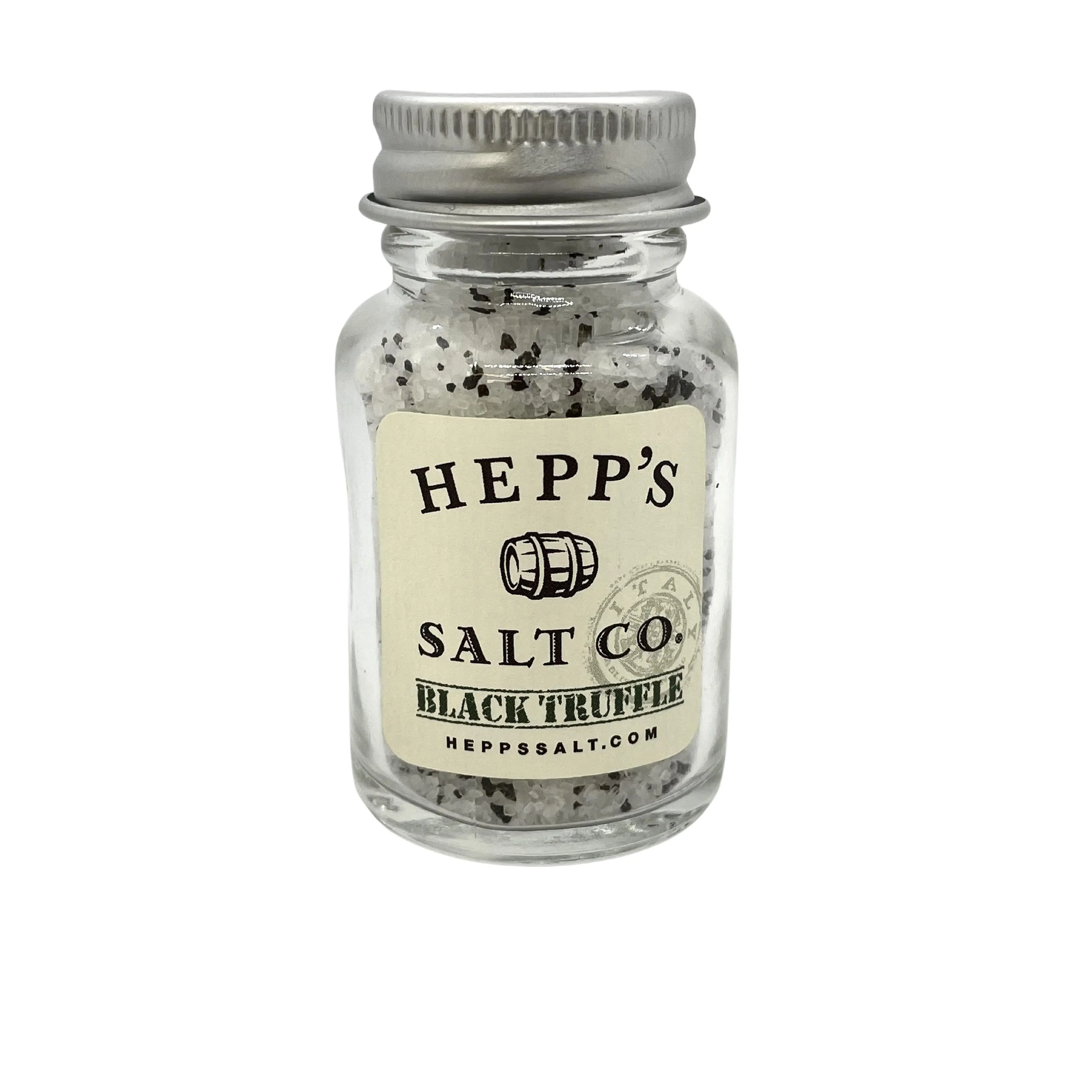 Black Truffle Sea Salt 1 oz. Jar Flavor