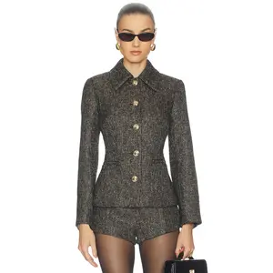 L'Academie Rita Jacket in Black Multi