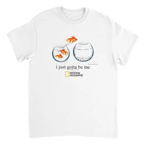 I Just Gotta Be Me Goldfish T-Shirt, Animal Tee, Gifts Shirt, Unisex Vintage Graphic Tees Gothic Grunge Y2k Emo Scene Amity Affliction Style Clothes Men Women Streetwear
