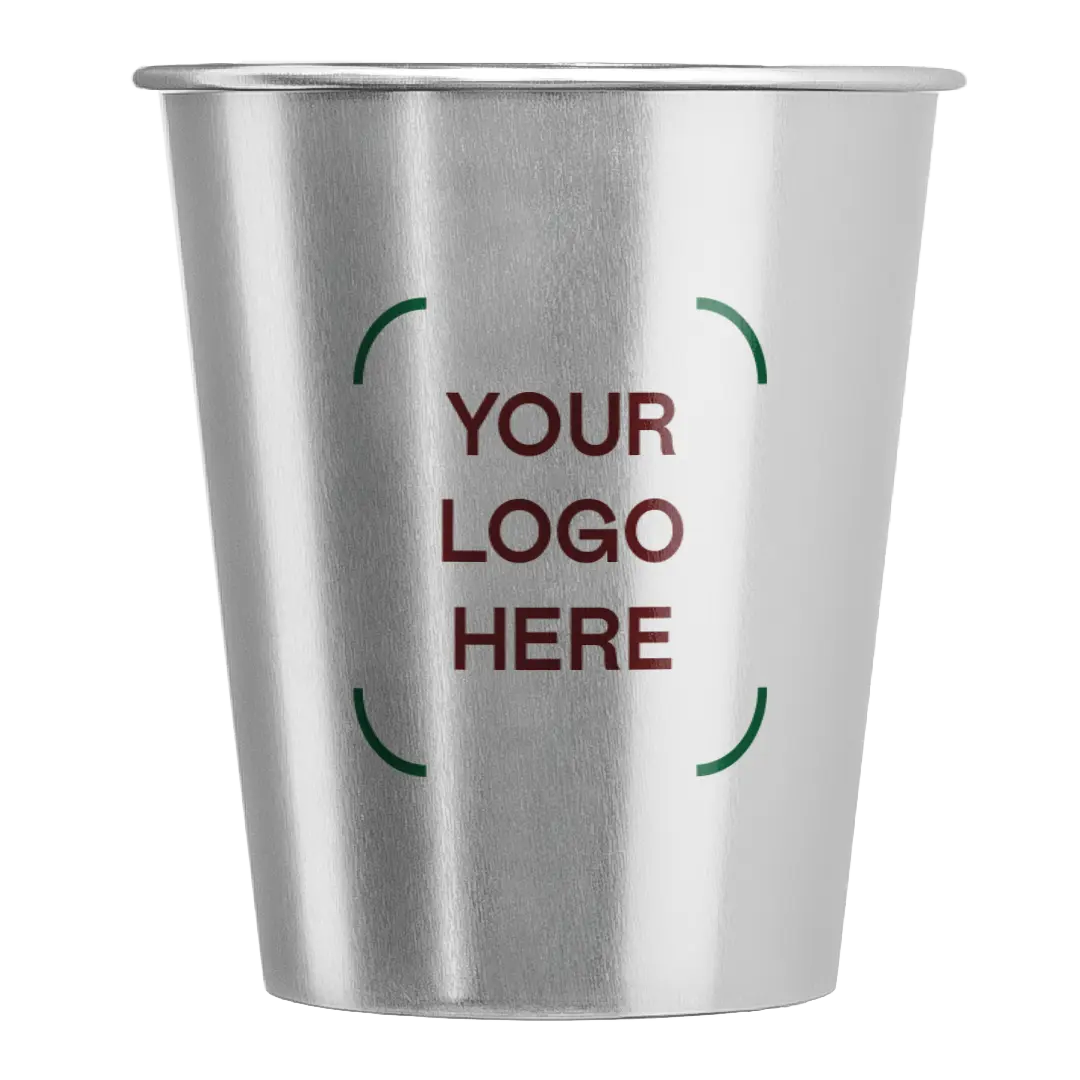 LumiCup 12 oz Personalized Aluminum Cups with Custom Logo, Cocktail & Party Cups, 50-Pack, Made from Recycled Aluminum