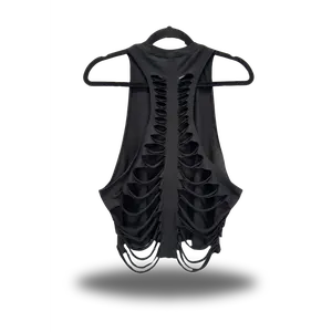 ROAD RASH BLACK CROP TANK TOP 4.0