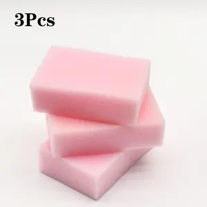 3-Piece Sponge Set for Dishwashing and Pot Cleaning, Essential Home Cleanliness Tool, Nano Sponge Magic Eraser, Perfect for Kitchen Use