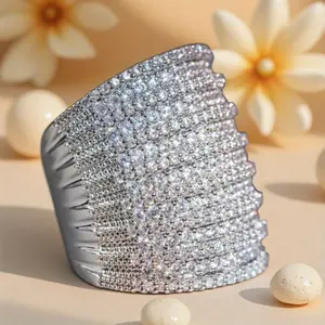 Stylish Hip-Hop Unisex Ring - Promise Wedding Eternity & Anniversary Ring - Valentine's Day Mother's Day Gift - High-Quality Daily Casual Jewelry for Him & Her