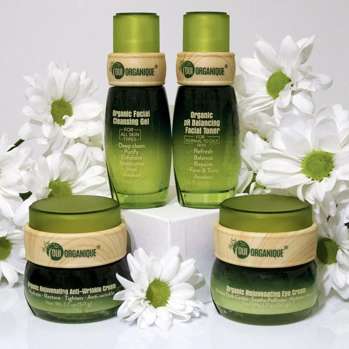 OUI ORGANIQUE Certified Organic Anti-Aging Value-Pack Skincare Set
